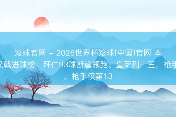 滚球官网 - 2026世界杯滚球(中国)官网 本赛季三叉戟进球榜:拜仁93球断崖领跑、皇萨列二三,枪手仅第13