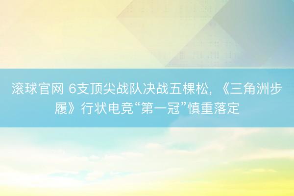 滚球官网 6支顶尖战队决战五棵松， 《三角洲步履》行状电竞“第一冠”慎重落定