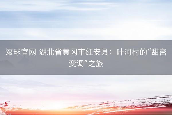 滚球官网 湖北省黄冈市红安县：叶河村的“甜密变调”之旅