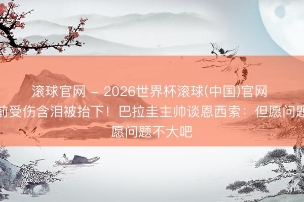 滚球官网 - 2026世界杯滚球(中国)官网 寰球杯前受伤含泪被抬下！巴拉圭主帅谈恩西索：但愿问题不大吧