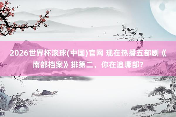 2026世界杯滚球(中国)官网 现在热播五部剧《南部档案》排第二，你在追哪部？